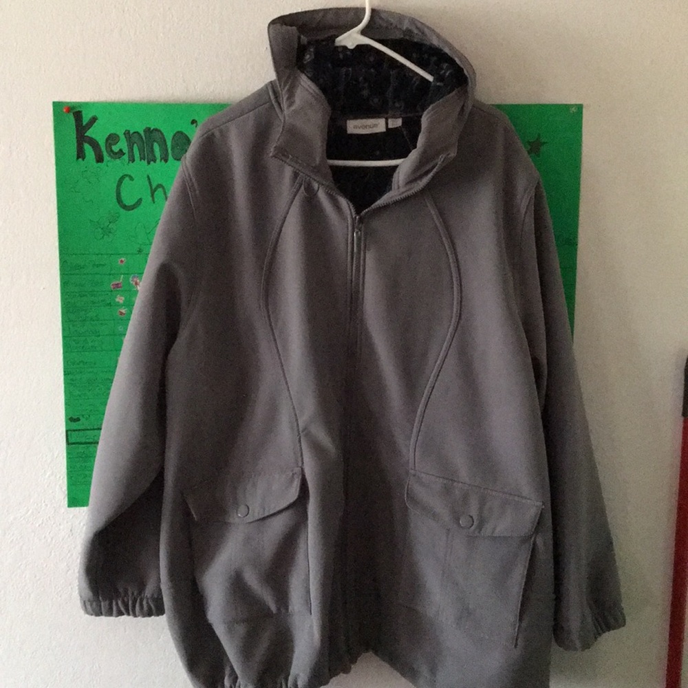 Avenue zip up hoodie jacket.